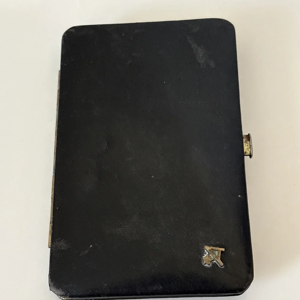 Vintage Kreuzbube Solingen Manicure Grooming Kit Set Leather Case Germany